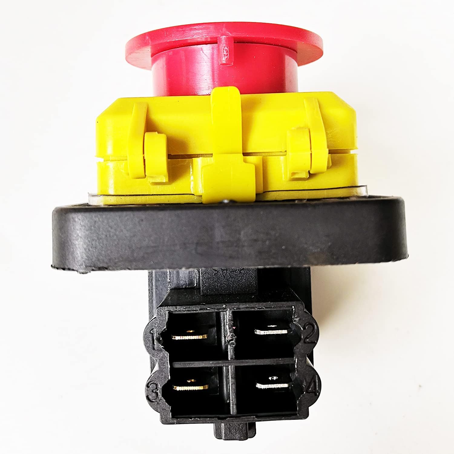 for CK5 CK-5 250V T85 10(8) A Interruptor de botón electromagnético de 4 pines Arranque de parada Encendido Apagado Interruptores de botón de parada de emergencia for herramienta eléctrica