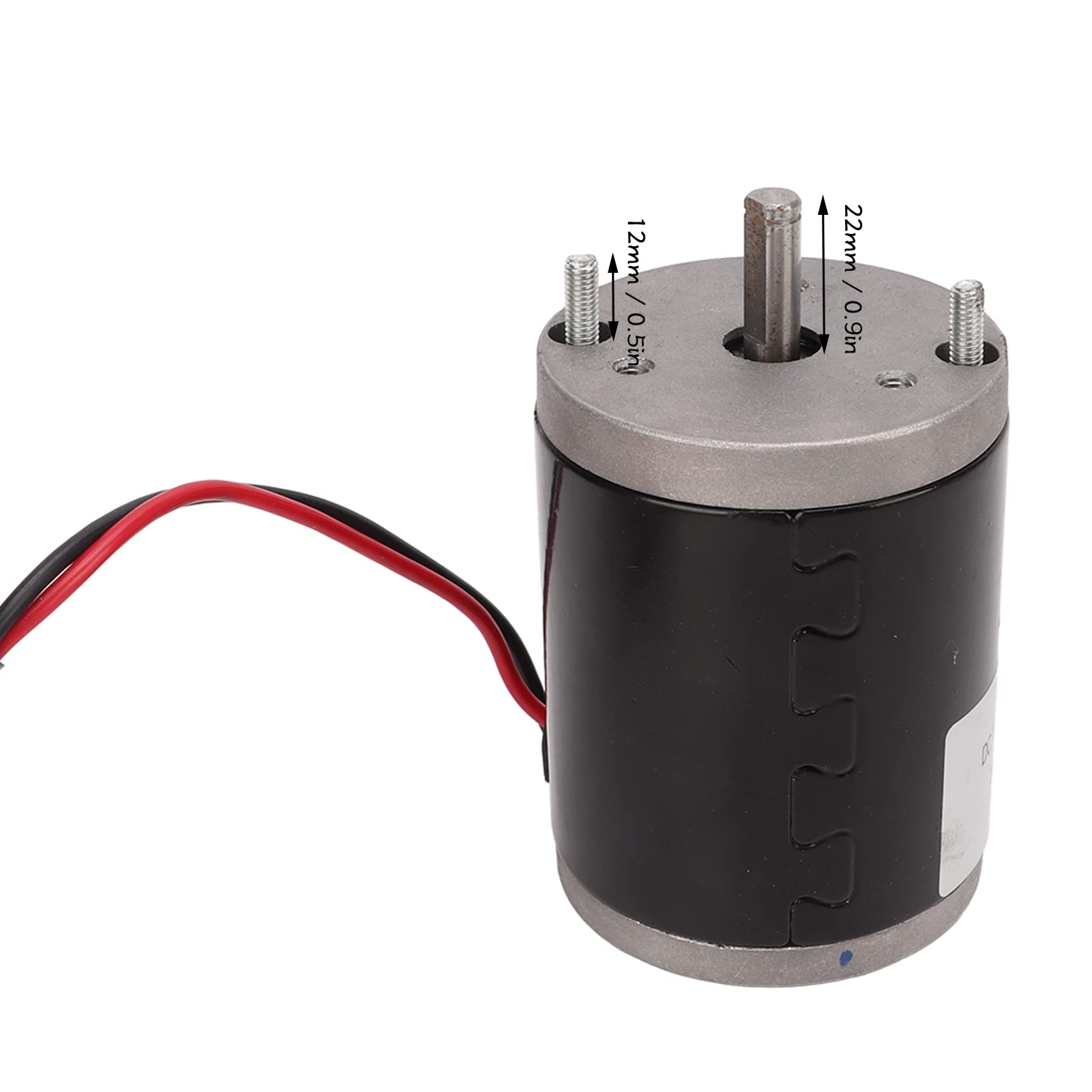 BuyWeek Motore Spazzolato, 12V 120W 5000 RPM Scooter Motor in Alluminio Mini Motore a Spazzola con Albero a D