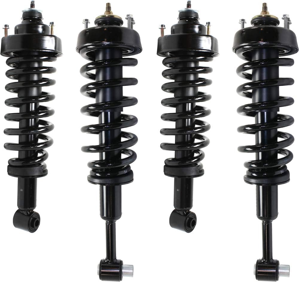 Garage-Pro Front and Rear Set of 4 Loaded Strut Replacement for Ford Explorer 2004-2005 Driver & Passenger Side All Wheel Drive or Rear Wheel Drive, Standard Suspension Replaces# 5L2Z18125CA