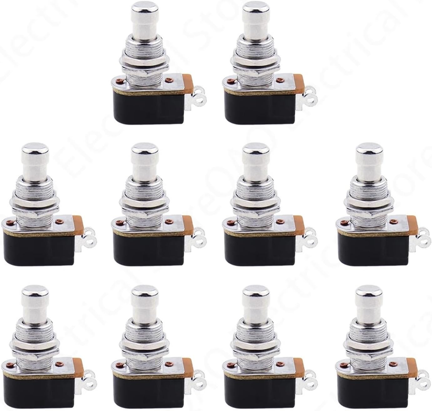 10pc Guitar Effects Pedal Box Push Button Momentary Touch Push Button Stomp Foot Pedal Switch for Guitar Parts