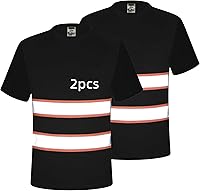 Vista 10 de Camisa de seguridad para hombre, camiseta reflectante de alta visibilidad, de secado rápido, transpirable, suave