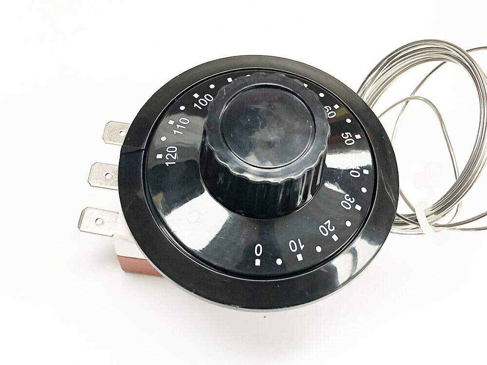 Riloer TS-120SR 12V Termostato Capillare Universale Radiatore Raffreddamento Sensore Temperatura Inox 3 Pin