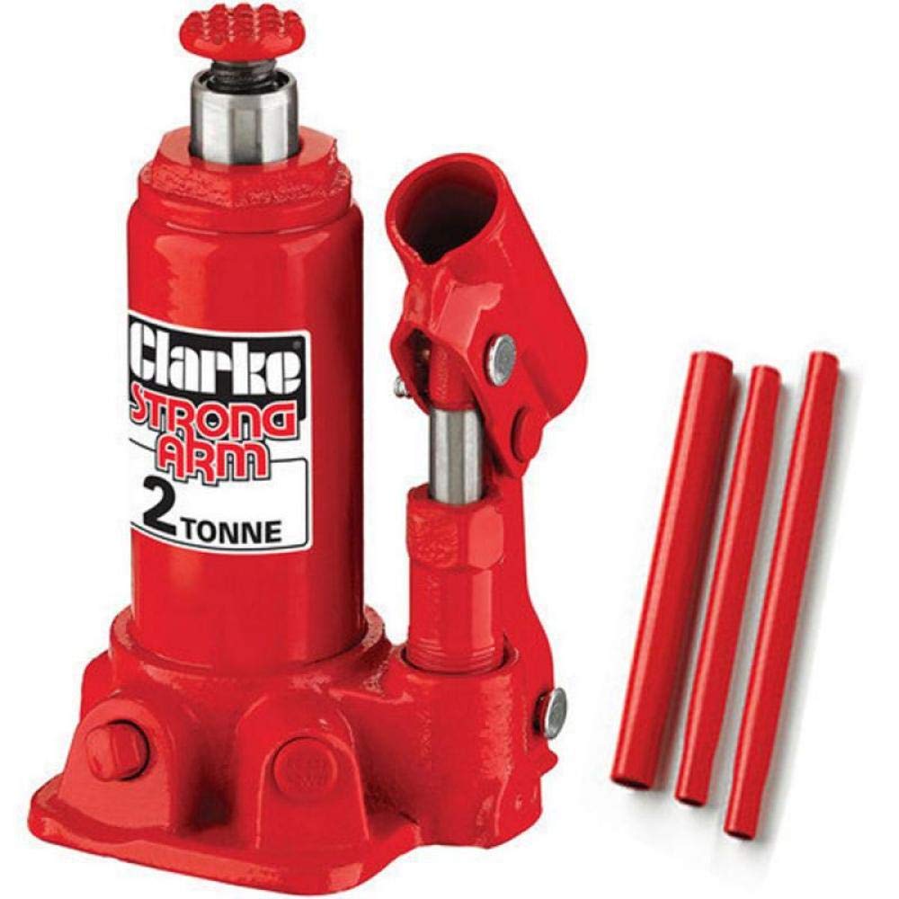 Clarke Bottle Jack 2 Ton 2T Tonne Floor Hydraulic Lifting Car Van Cbj2b 5016086240334