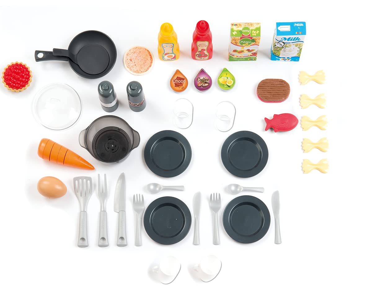Smoby - Tefal Cuisine Evolutive - 2 Hauteurs Possibles - 40 Accessoires - Jouet d'Imitation pour Enfant - 312305