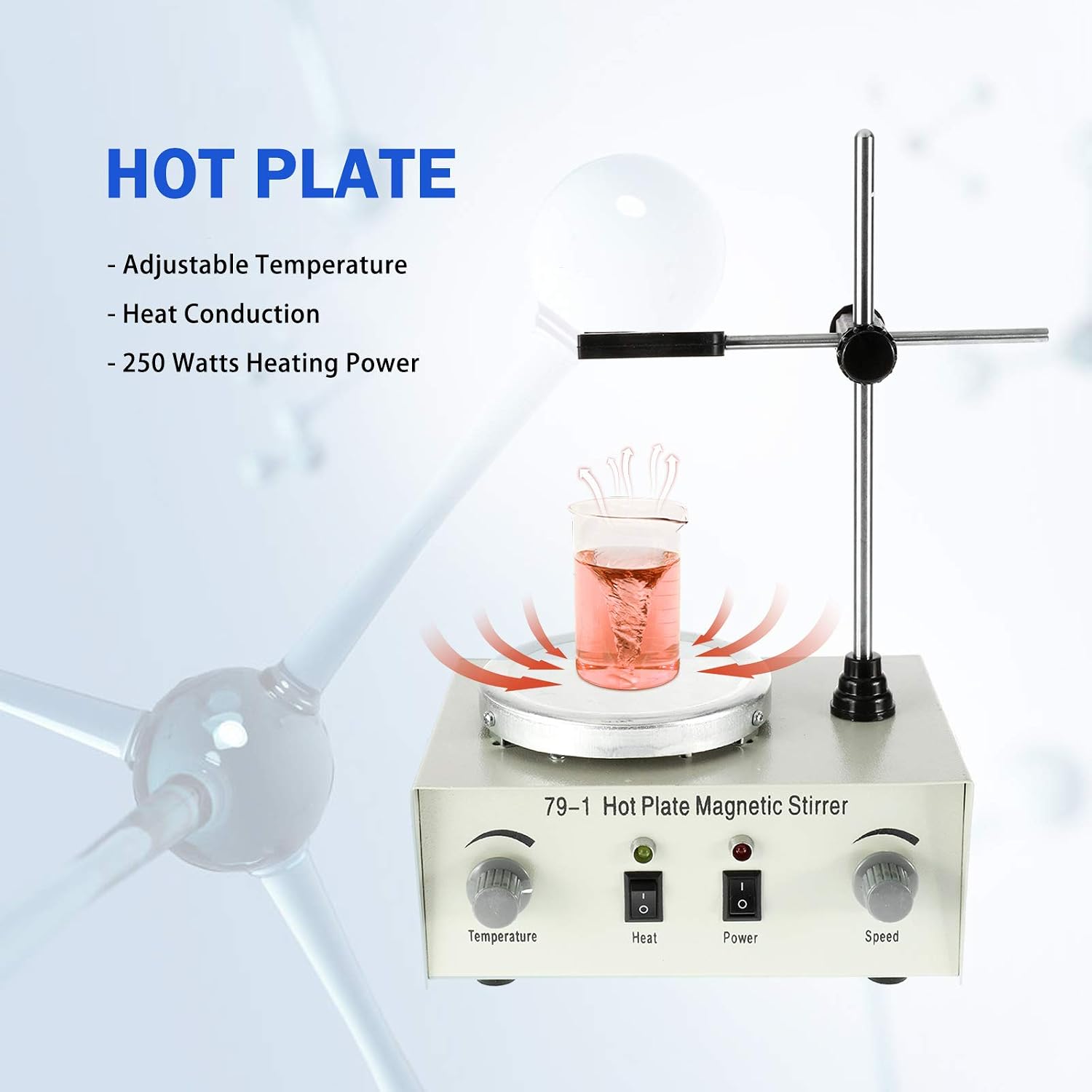 BEAMNOVA Hot Plate Magnetic Stirrer Mixer Electric Laboratory Lab Heater Various Speeds 0-2400 RPM