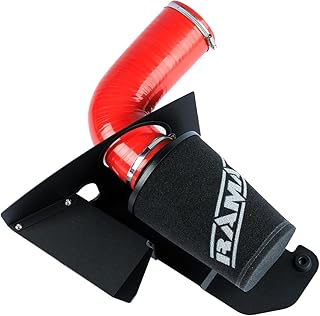 Ramair Filters JSK-123-RD EA888 2.0TFSI - Kit de inducción de filtro de aire de silicona, color rojo
