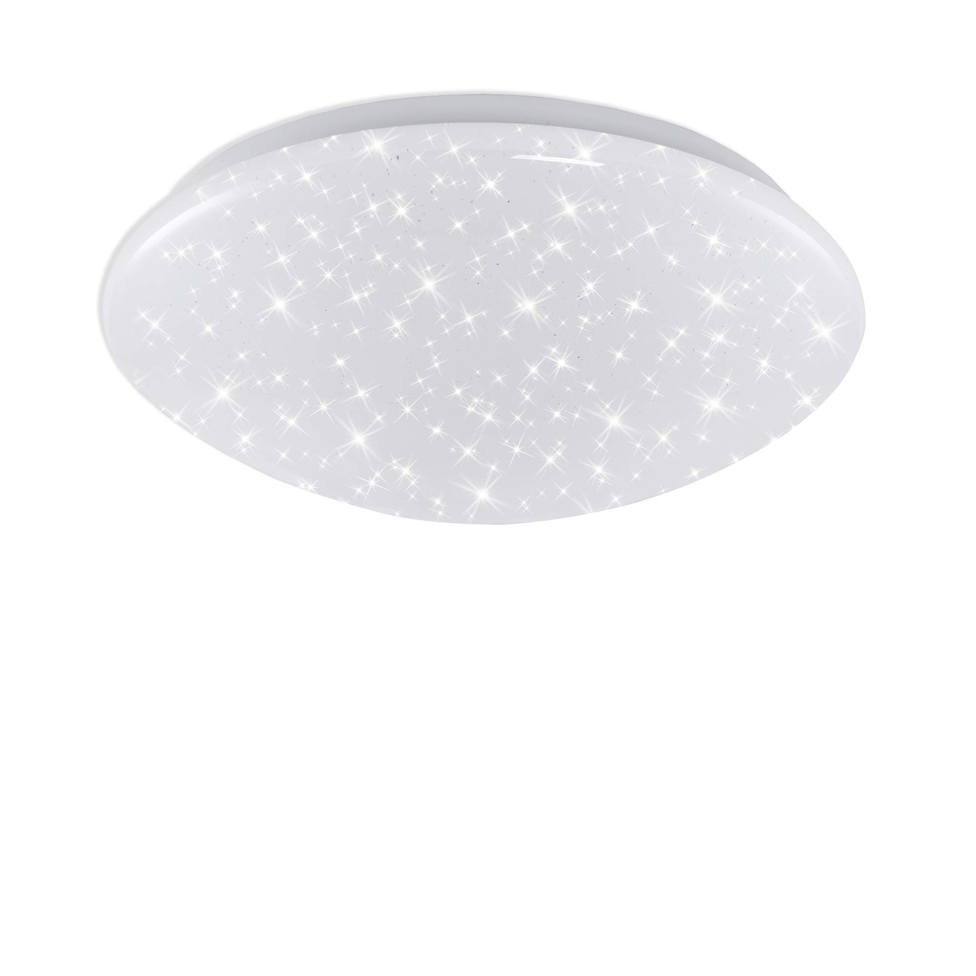 Briloner Mains-Powered Led White Star Decor Ceiling Lamp (Dia)28Cm from B&Q