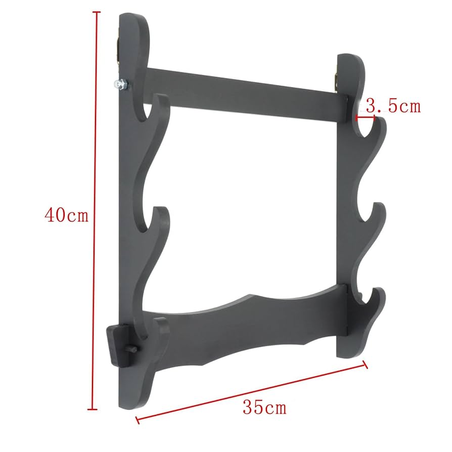 刀掛け　木製　３本掛け　日本刀　模造刀　武具 Amazon.co.jp: 刀掛け 日本刀 模造刀 木刀 刀置き 横壁掛用 一本