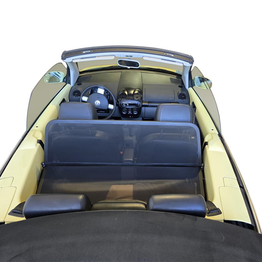 Aperta Filet Coupe-Vent Compatible avec Volkswagen New Beetle 1Y7 Noir Filet Anti-remous 100% sur Mesure OEM Qualité Windschott fabriqué aux Pays-Bas