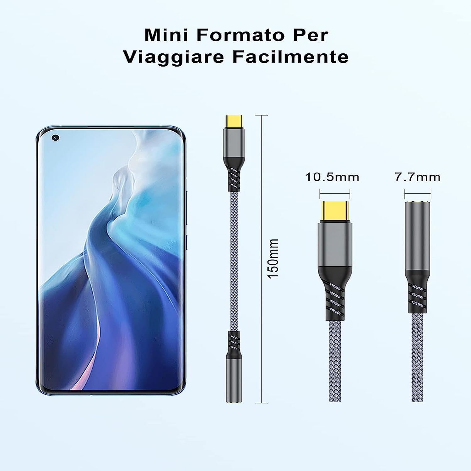 Adaptateur USB-C vers Jack avec DAC Compatible Samsung Xiaomi iPad