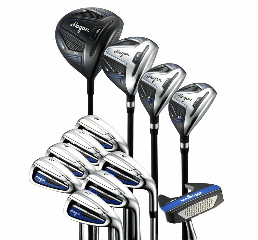 Hogan Golf FW-817 Men Left Graphite/Steel Golf Clubs Only Set, Regular Flex