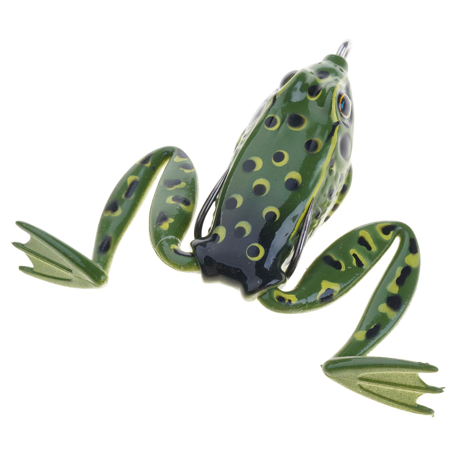 Xjdzineq Frogs Baits Topwater Lures with Hook Crankbait Artificial Swimbait for Saltwater Fishing High Carbon Steel Hook