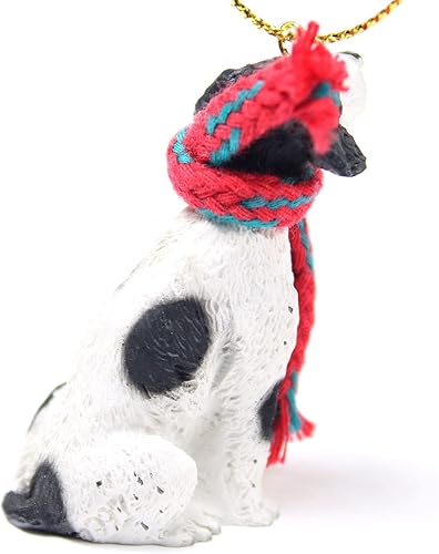 Miniatura 2 de Conversation Concepts Pointer Tiny - Adorno de Navidad en miniatura, color blanco y negro