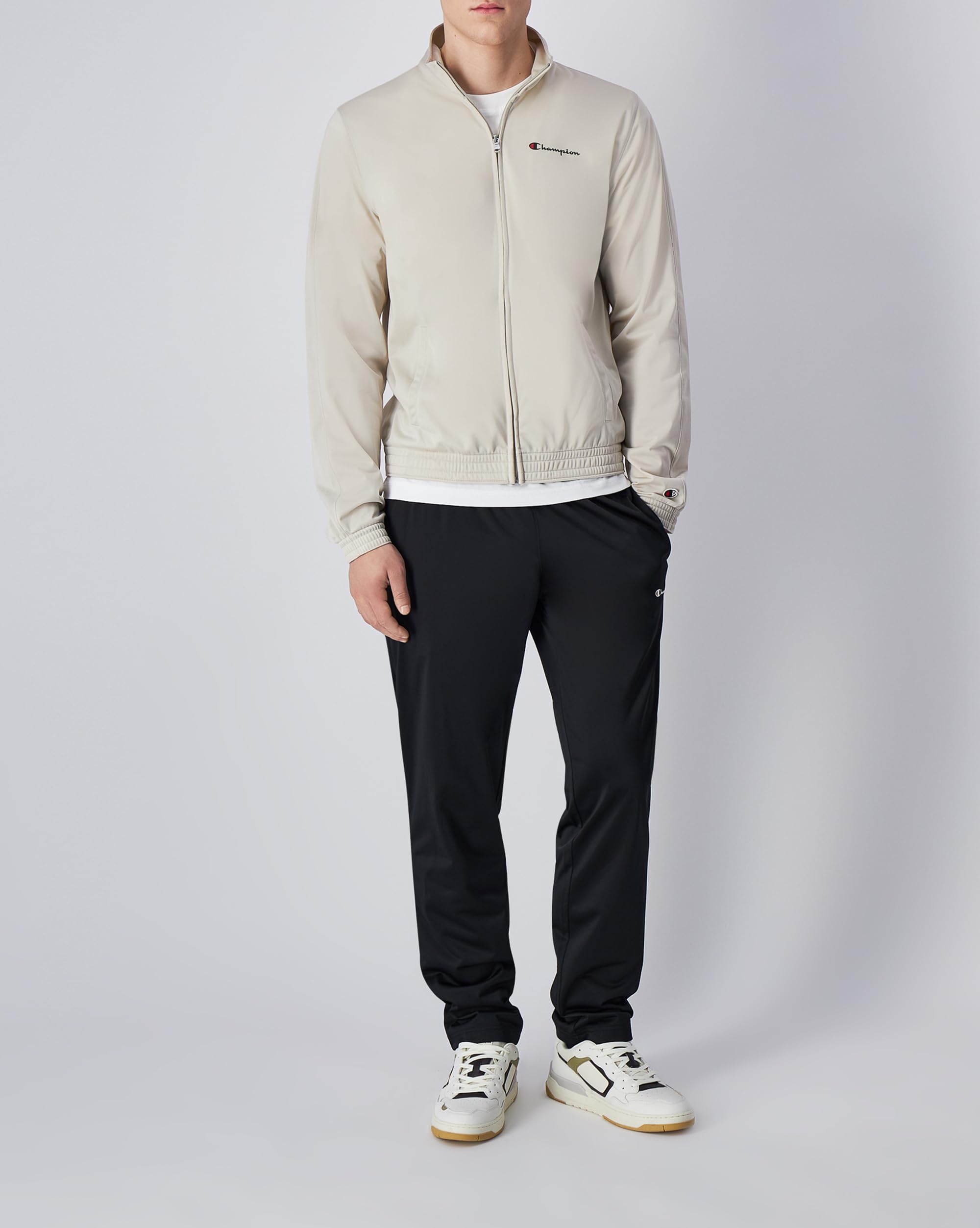 Champion Herren Legacy Script Shop (220362) - Special Polywarpknit Semi-dull High-neck sportanzug (1er Pack)