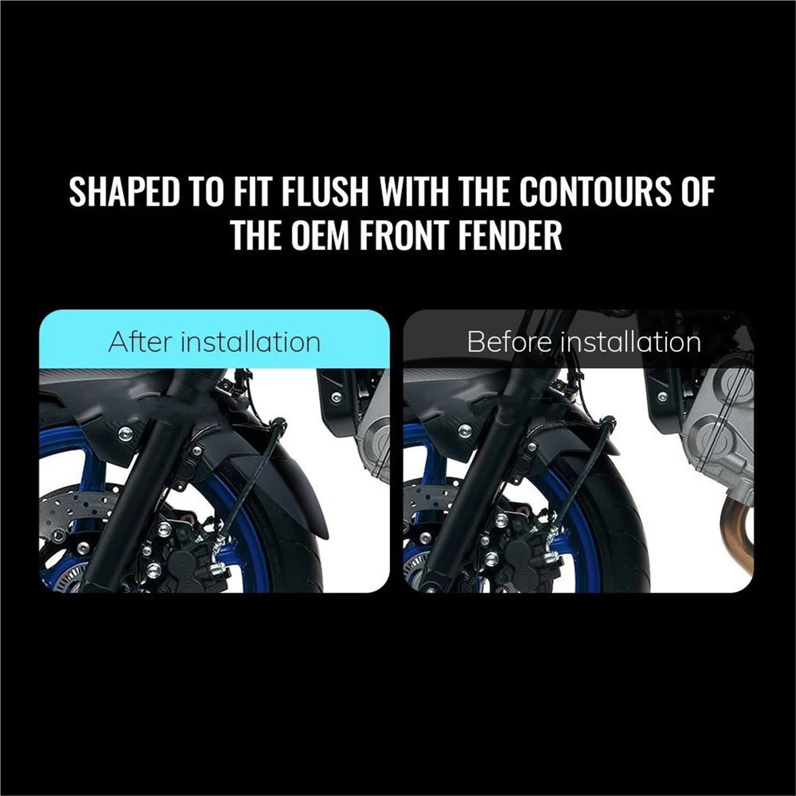 Koło przedłużenie błotnika Akcesoria motocyklowe Przedni błotnik Przedłużenie błotnika Przedłużenie pasuje do Suzuki SV650 2016- SV650X 2019- SV 650 Błotnik motocyklowy