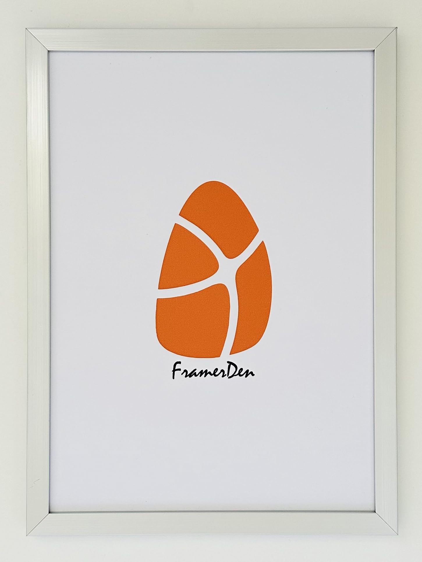 FramerDen® 7x5 Silver Poster Picture Frame Fits 7 x 5 Inch Size Poster Photo Artwork Print, Portrait & Landscape Wall Mountable & Tabletop, Perspex Front and MDF backing