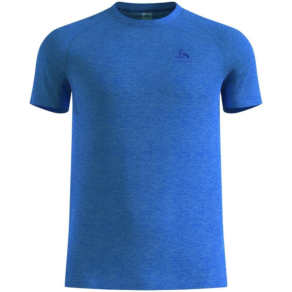 Odlo Essential Seamless Laufshirt Herren blau - Dazzling Blue Melange XL