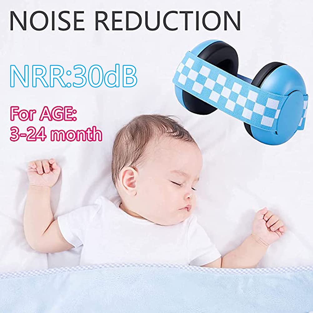 VOUNEDA Baby Ear Defenders,Kids Ear Defenders Headphone,Baby Ear Earmuffs for Newborn and Babies Adjustable Comfortable Noise Reduction Ear Muffs Ear Protector - Image 2