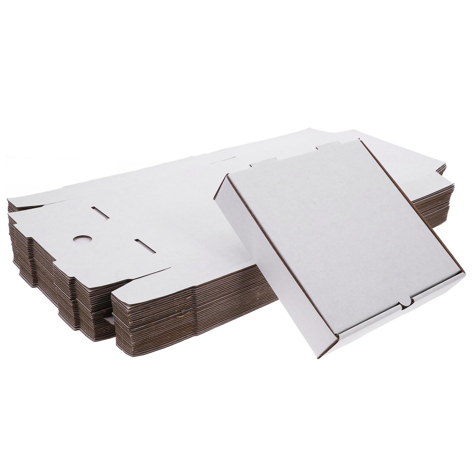 Cajas de Pizza de Papel Kraft 30 Piezas para Llevar y Horno | Cartón Corrugado, Formato Pequeño de 7 Pulgadas, Envase, Conservación de Frescura