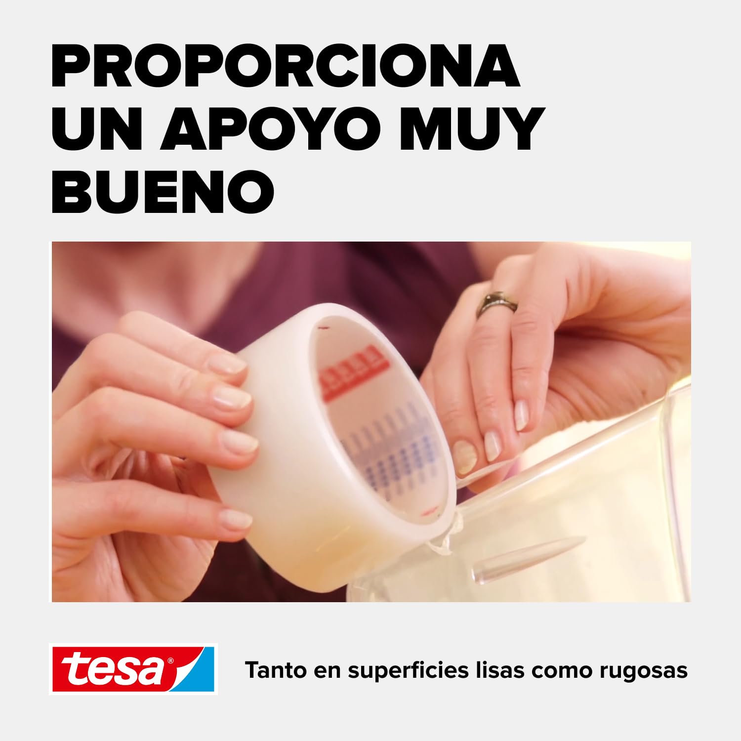 Tesa Extra Power Clear Duct Tape Cinta Impermeable de Reparación Transparente para Exteriores, 10 m x 50 mm