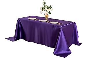 Purple Satin Tablecloth for Captivating Events
