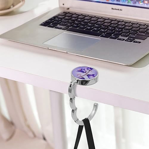 Miniatura 3 de Colgador para bolsos, juego de 6 ganchos plegables para bolsos, con patrón mixto, colgador de mesa, soporte para bolso para mujer, para mesas de