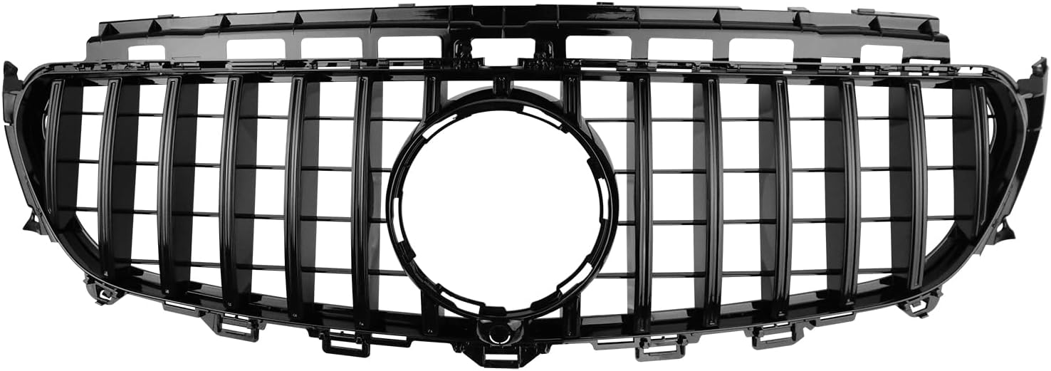 W213 Grill 2016-2020 Front Grille for Mercedes Benz W213 E Class E400 E250 E350 E450 E300 E200 E500 E550 GTR Style Black GTR Style-Black w/o Emblem
