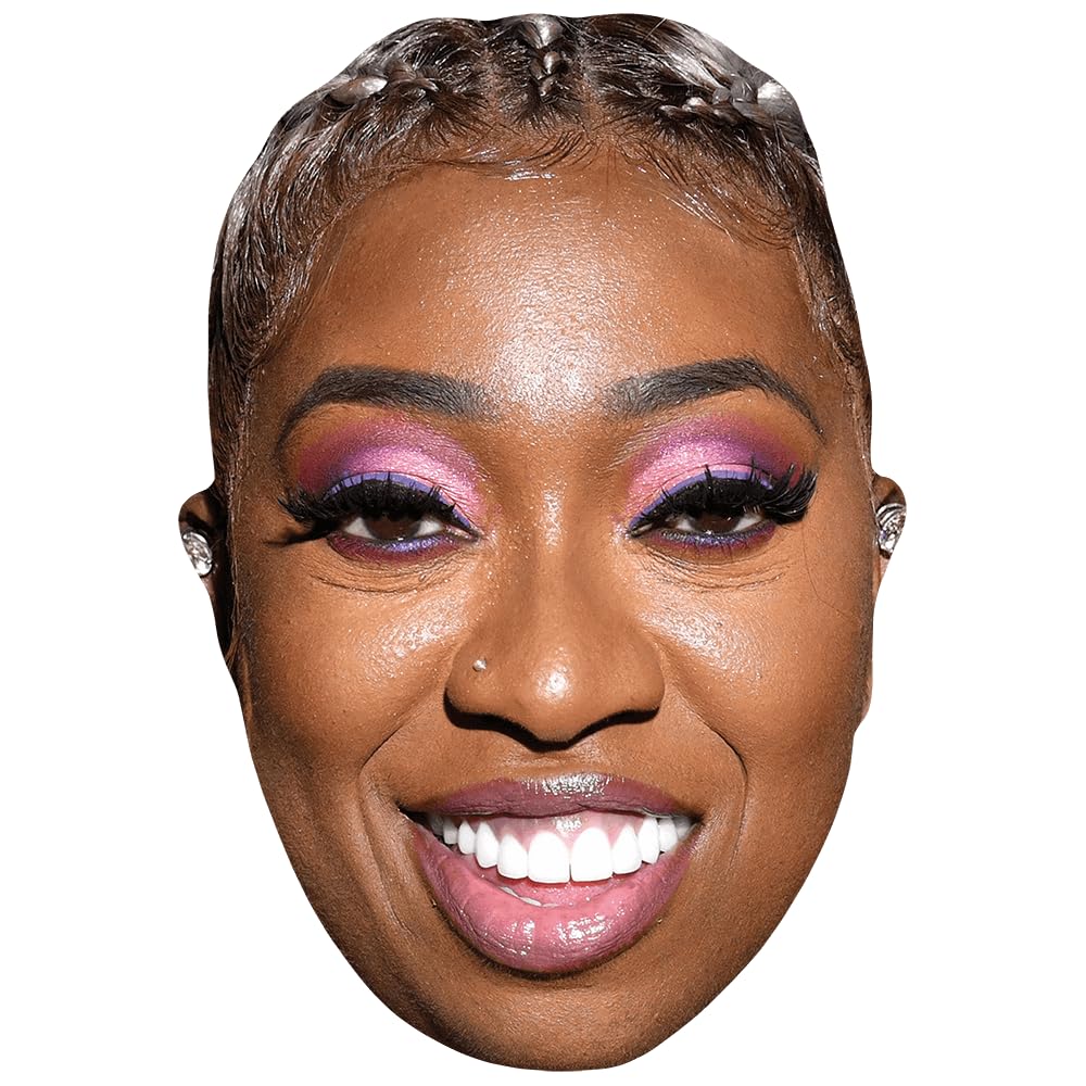 Missy Elliott (Smile) Celebrity Mask, Flat Card Face, Fancy Dress Mask