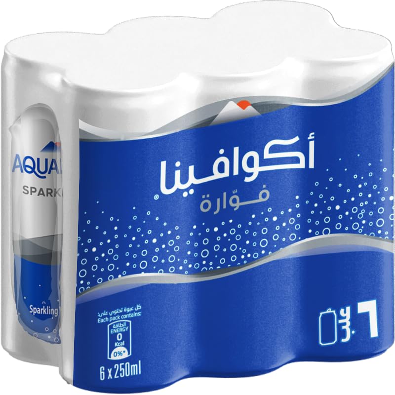 Aquafina Sparkling Water 6*250ml 6 cans