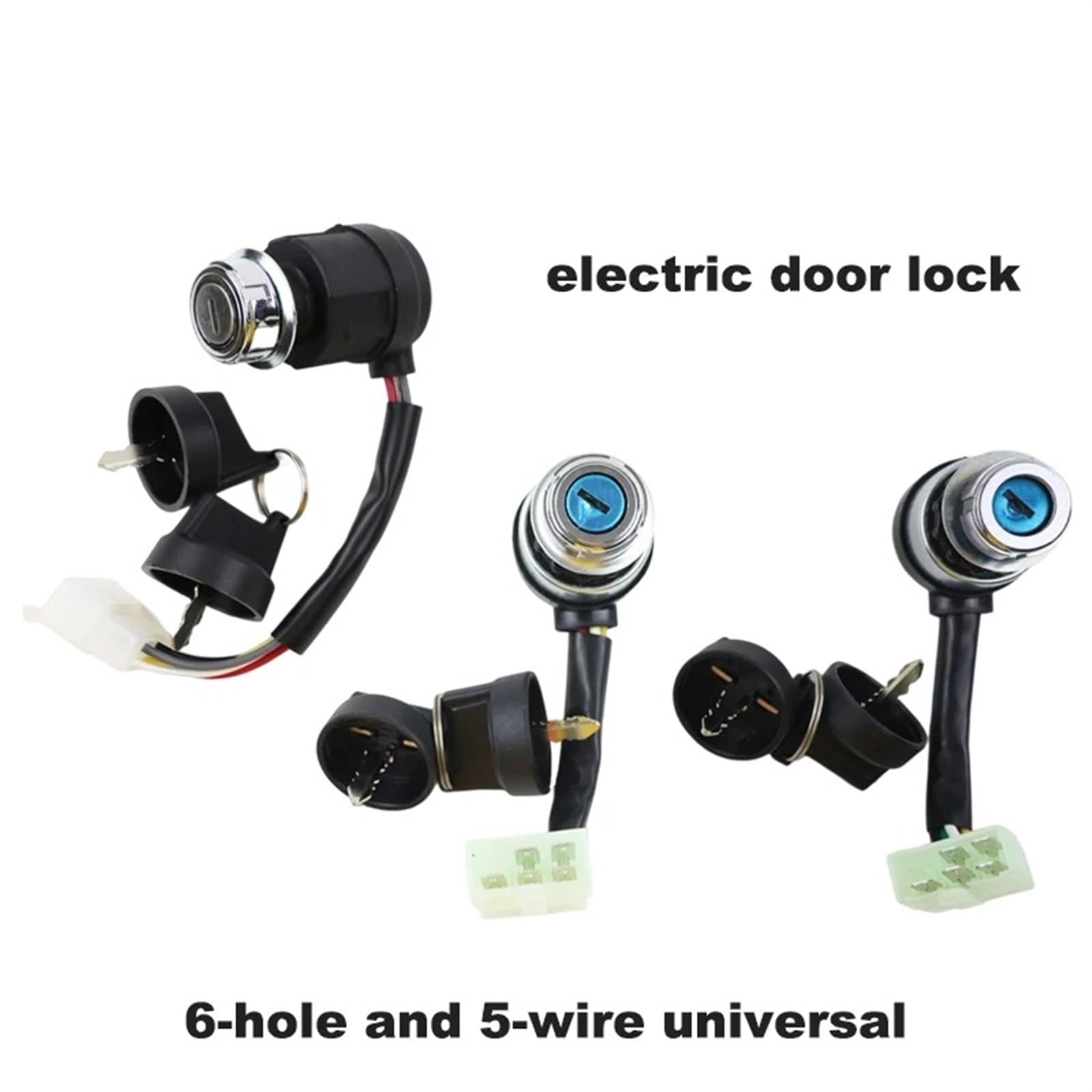 Amazon.co.jp: バイク キーシリンダー ユニバーサル 5 ワイヤー 6 ピン