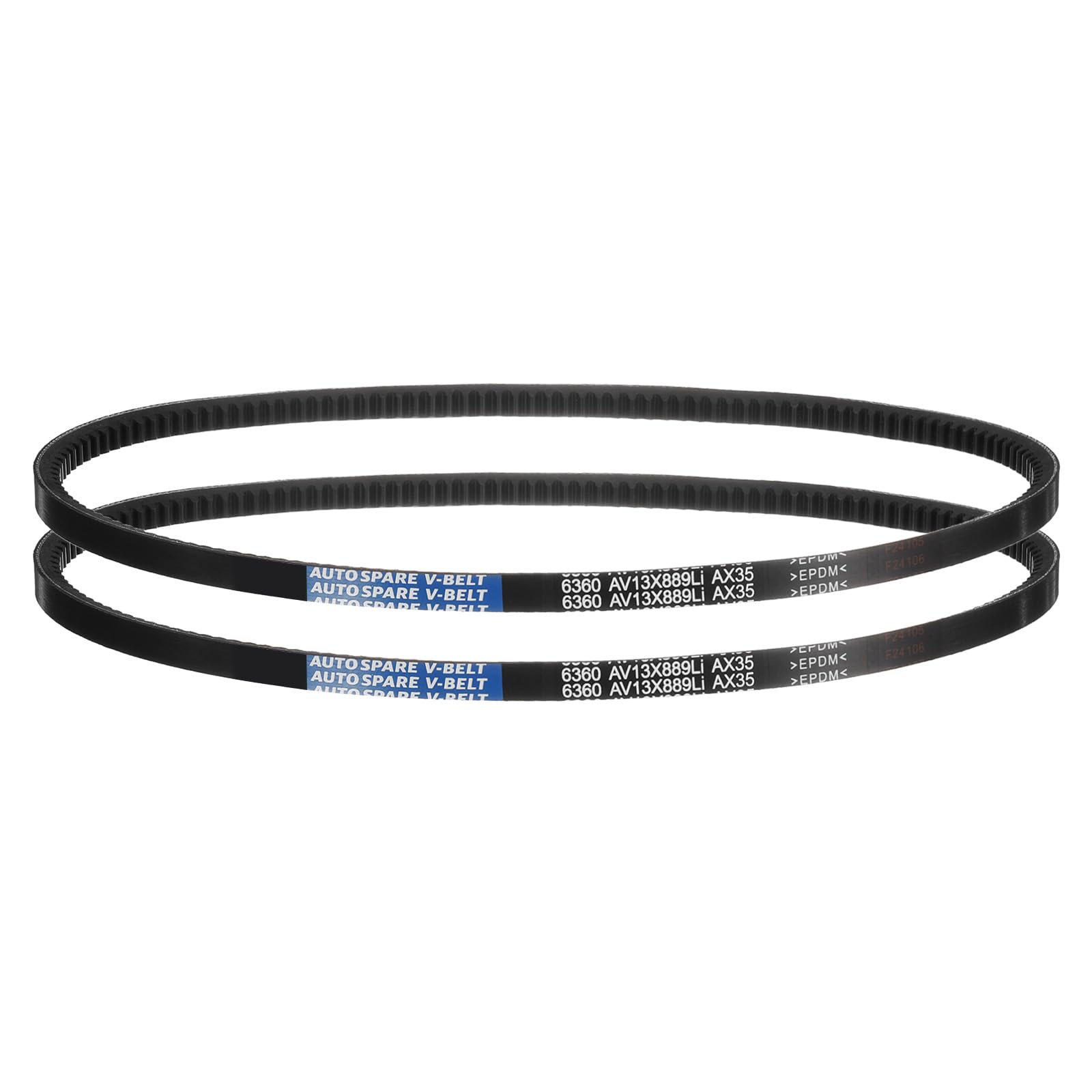 AX50 Belt, Raw Edge Cogged Industrial Rubber EPDM V-Belt, Pack of 2 — Amazon image 30