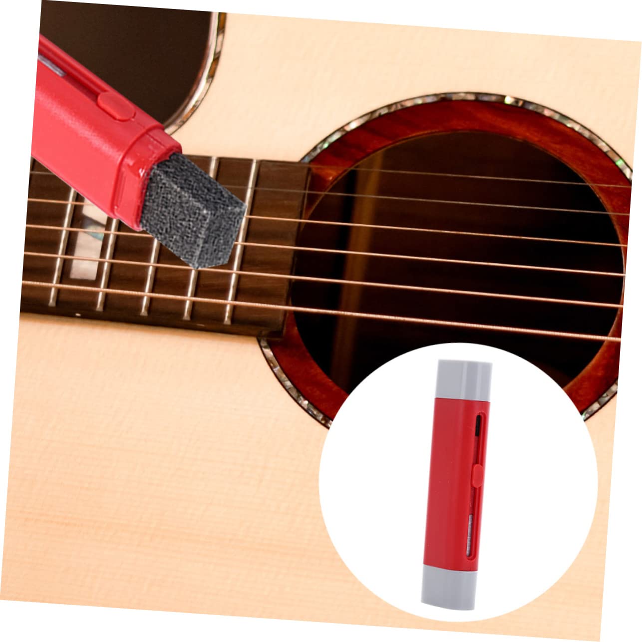 HEMOTON 4 Pezzi Di Accessori Per Chitarra A Corde Pulitore Per Corde Per Basso Elettrico Ukulele Pulitore Per Tastiera Forniture Per Chitarra