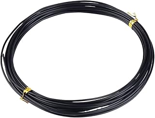 YZDKR Alambre de aluminio con forma de bonsái de jardín de 5 m (1,0 mm, 1,5 mm, 2,0 mm, 3 mm, 4 mm, 5 mm), color negro, seis tamaños para formas de jardín y plantas para dar forma a árboles bonsái y
