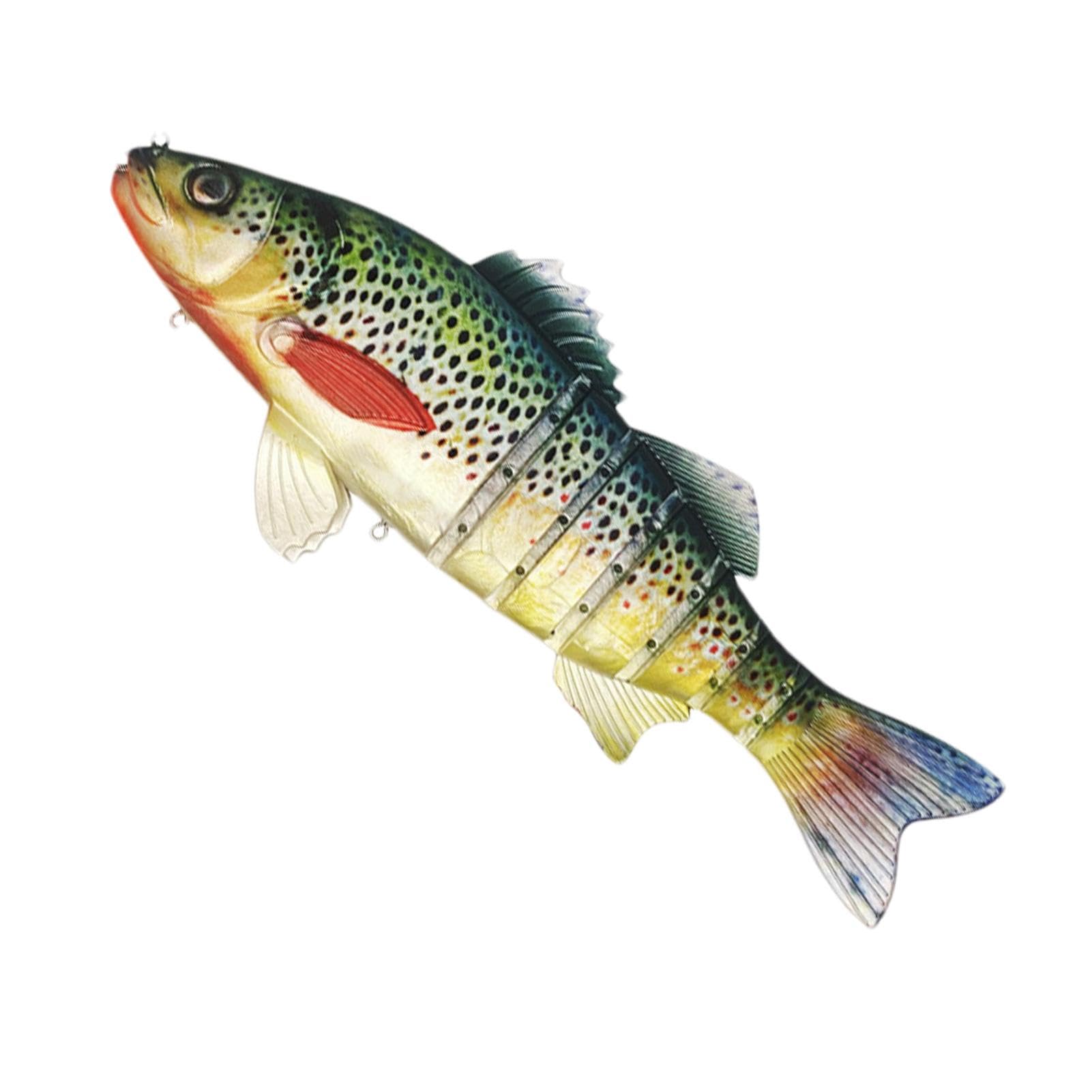 Salzwasser-Swimbait-Angelköder, Swimbaits zum Barschangeln | 15-Zoll-Köder zum einfachen Fangen für Familienangeln, Schwimmköder mit mehreren Gelenken, Angelausrüstung für alle