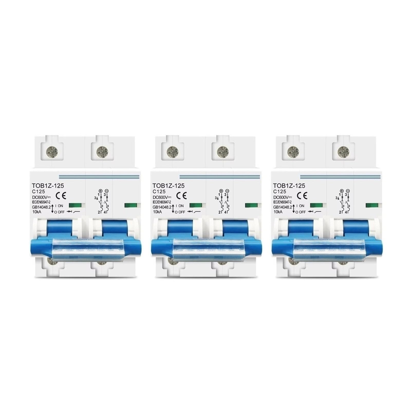 DC MCB Interruttore automatico 2P 600 V 80/100/125 A