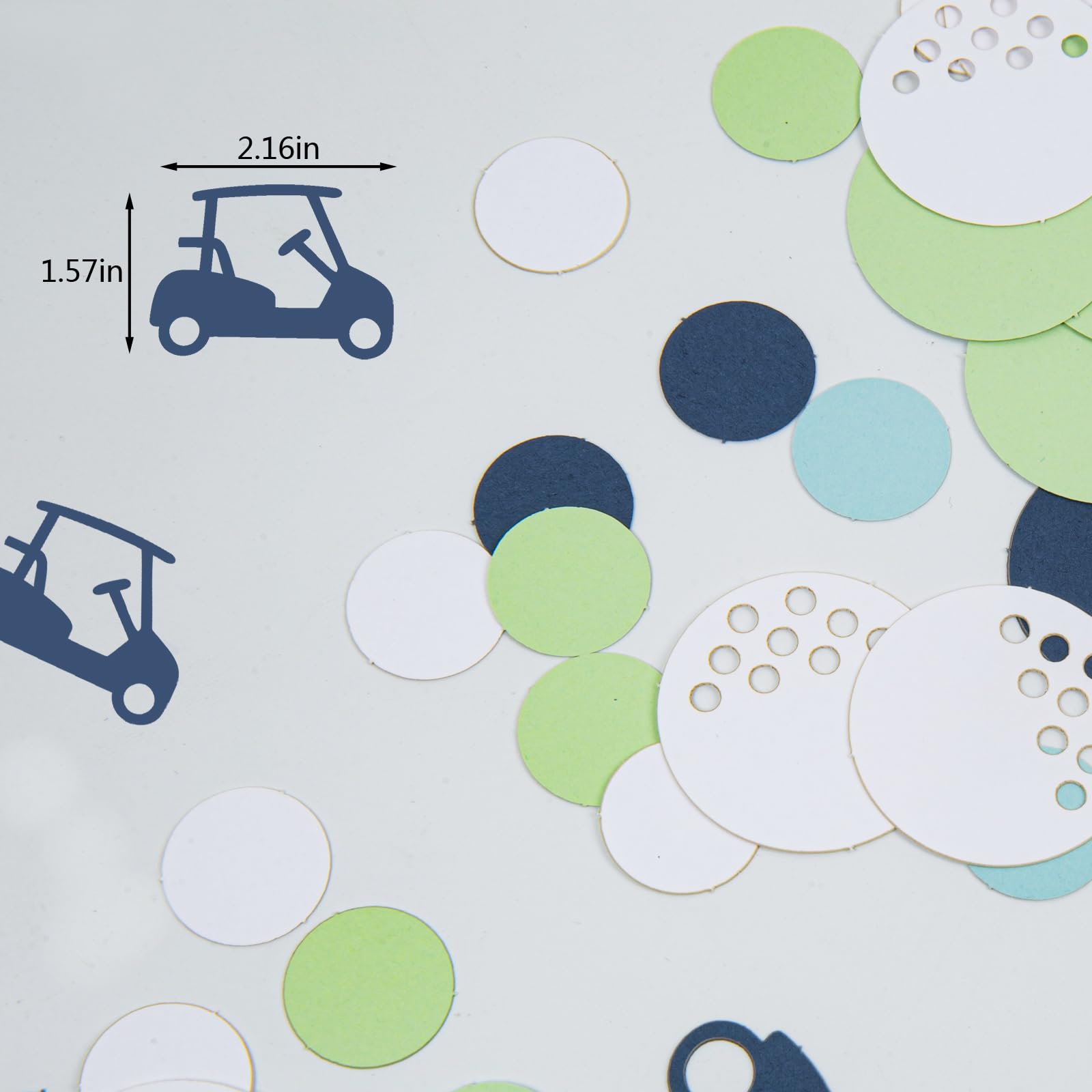 220Pcs Golf Confetti - Golf Birthday Party Decorations, Hole In One First Birthday Decorations, Table Decor, Golf Party Theme Decorations, Golf Party Supplies