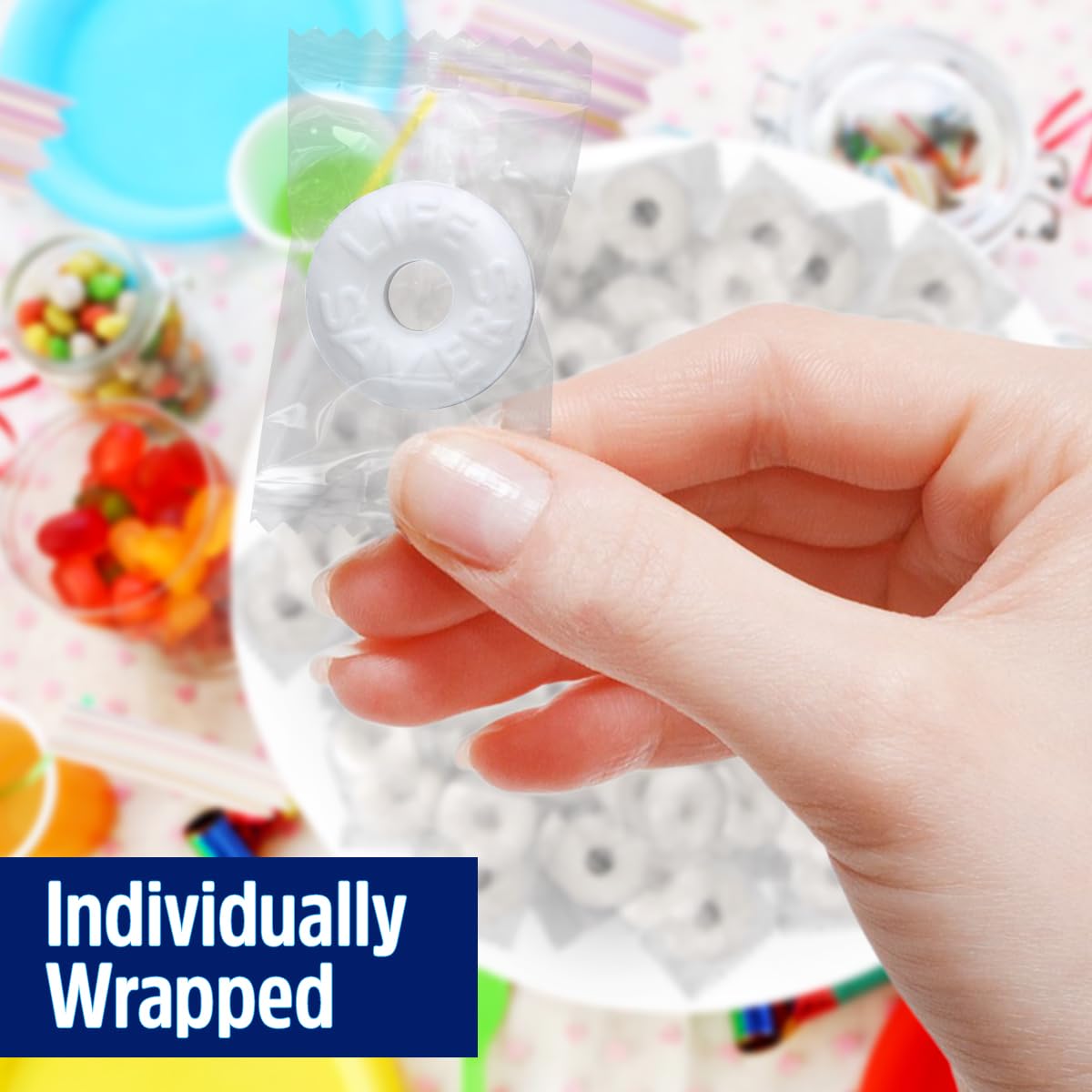 Pep O Mint Hard Candy, 2lb Pack of Mints Bulk, Perfect for Sharing, Gifting, Weddings and Special Events, Classic Peppermint Individually Wrapped with a Cool, Refreshing Taste