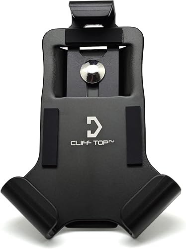 Cliff Top Soporte de aluminio para teléfono de motocicleta, soporte para teléfono celular con bola de 1 pulgada, diseñado para iPhone/Samsung