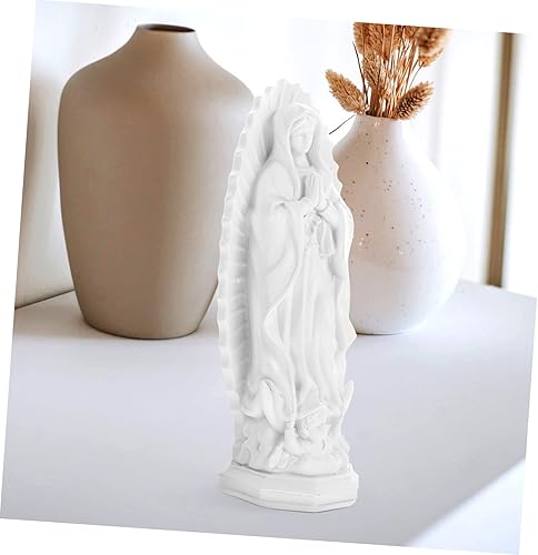 Miniatura 9 de DECHOUS Estatua de resina virgen de resina pequeña resina virgen decoración de escritorio iglesia decoración de escritorio resina artesanía estatua