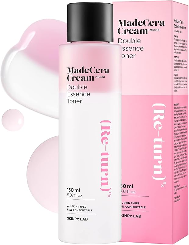 SKINRxLAB MadeCera Tônico facial bifásico com ceramida e proteína do leite, 150 mL