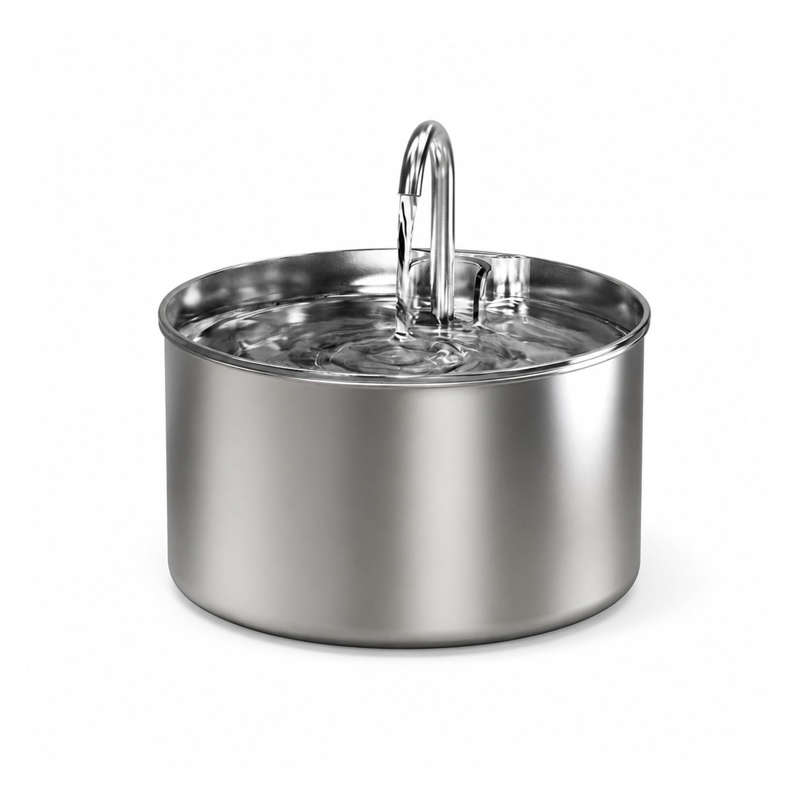 Fuente de Agua para Mascotas, Fuente de Agua automática Cat de 2,2 l/74 oz de Acero Inoxidable(Only 2.2L Fountain)