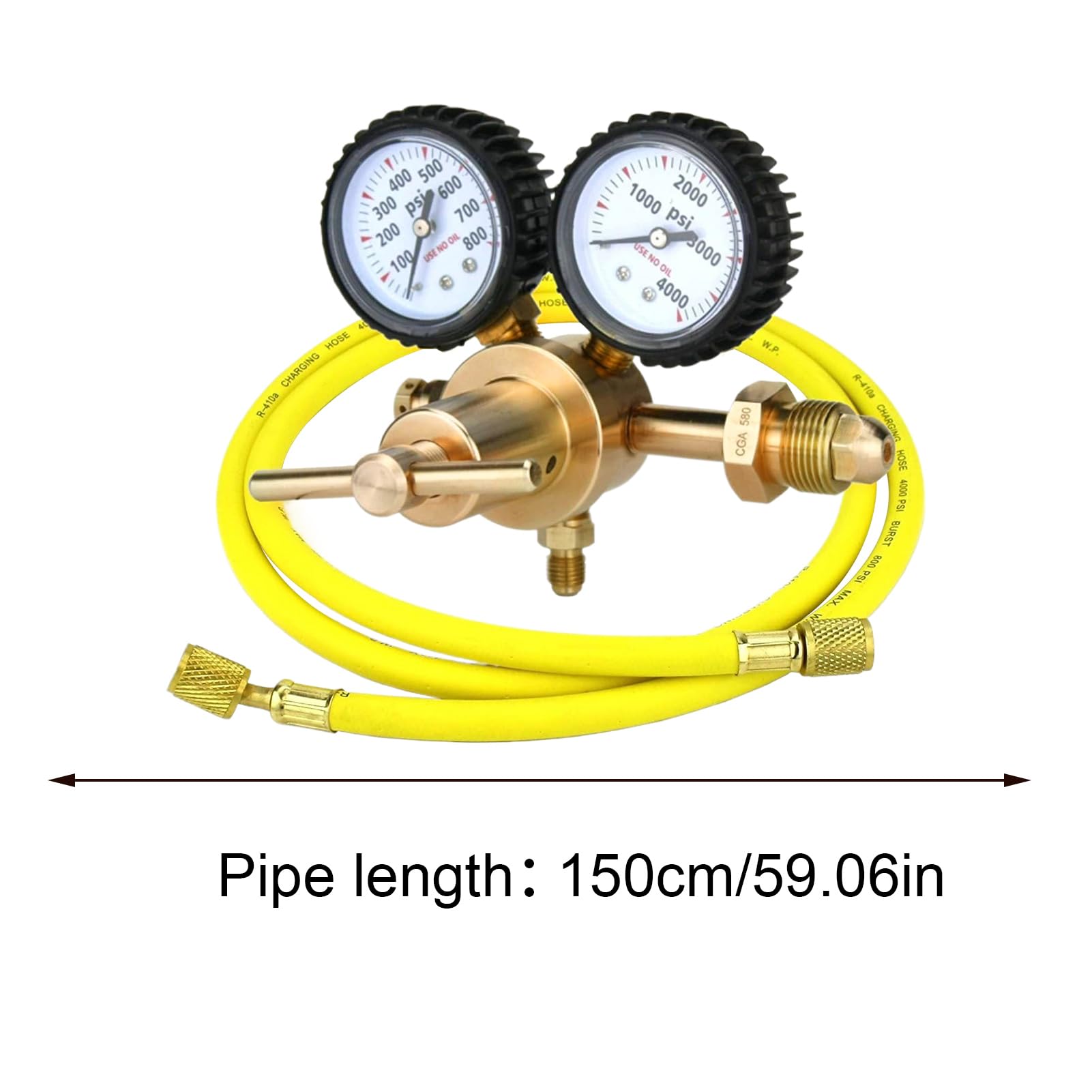 Regulador De Nitrógeno Para HVAC Preciso Alta Presión Antifugas | Regulador De Gas Nitrógeno Antifugas Para Aplicaciones En HVAC, Soldadura, Industria, Laboratorio, Taller, Y Para El Hogar