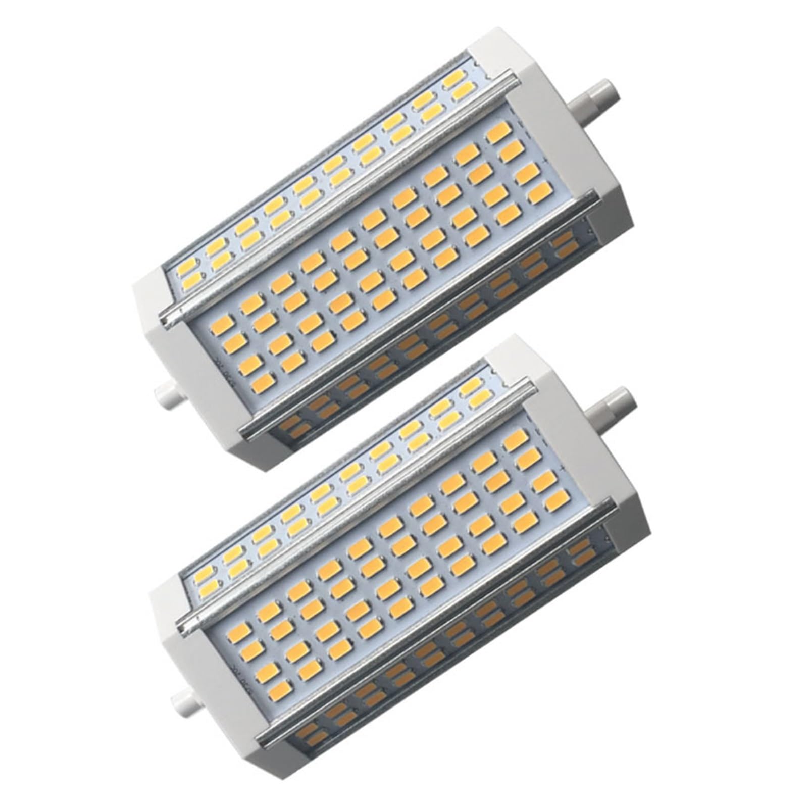 Bombilla LED tipo maíz R7S de 40 W, luz PL horizontal de doble extremo con 80 cuentas, 3000 K, 4000 K, 6000 K Iluminación de áreas grandes(Natural White)