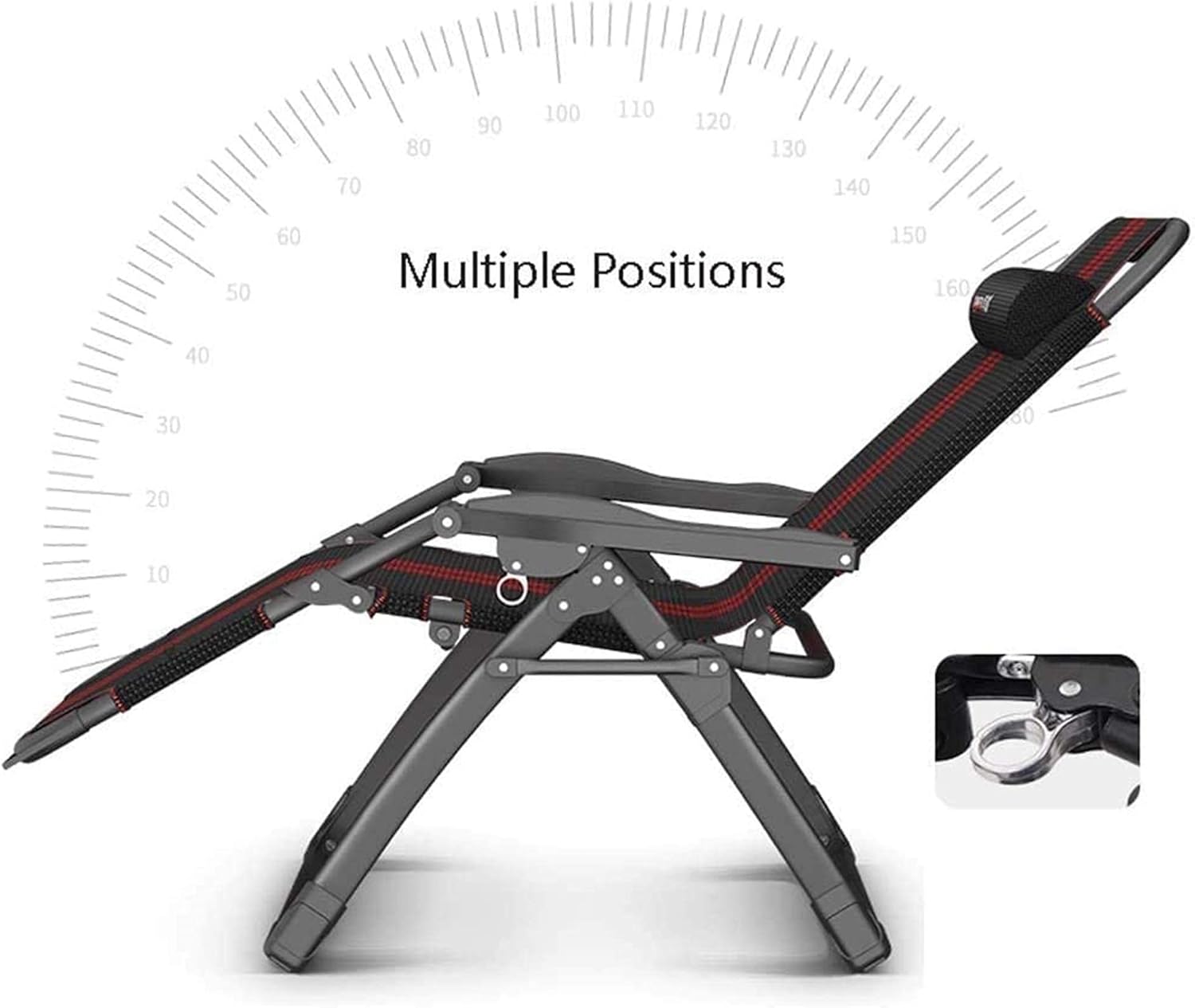 Recliner Sun Loungers Folding Sun Lounger Reclining Chair Sun Lounger Recliner Outdoor Chair Zero Gravity Deck Chair Lounger Garden Multi Position Sun Lounger Garden Outdoor Patio