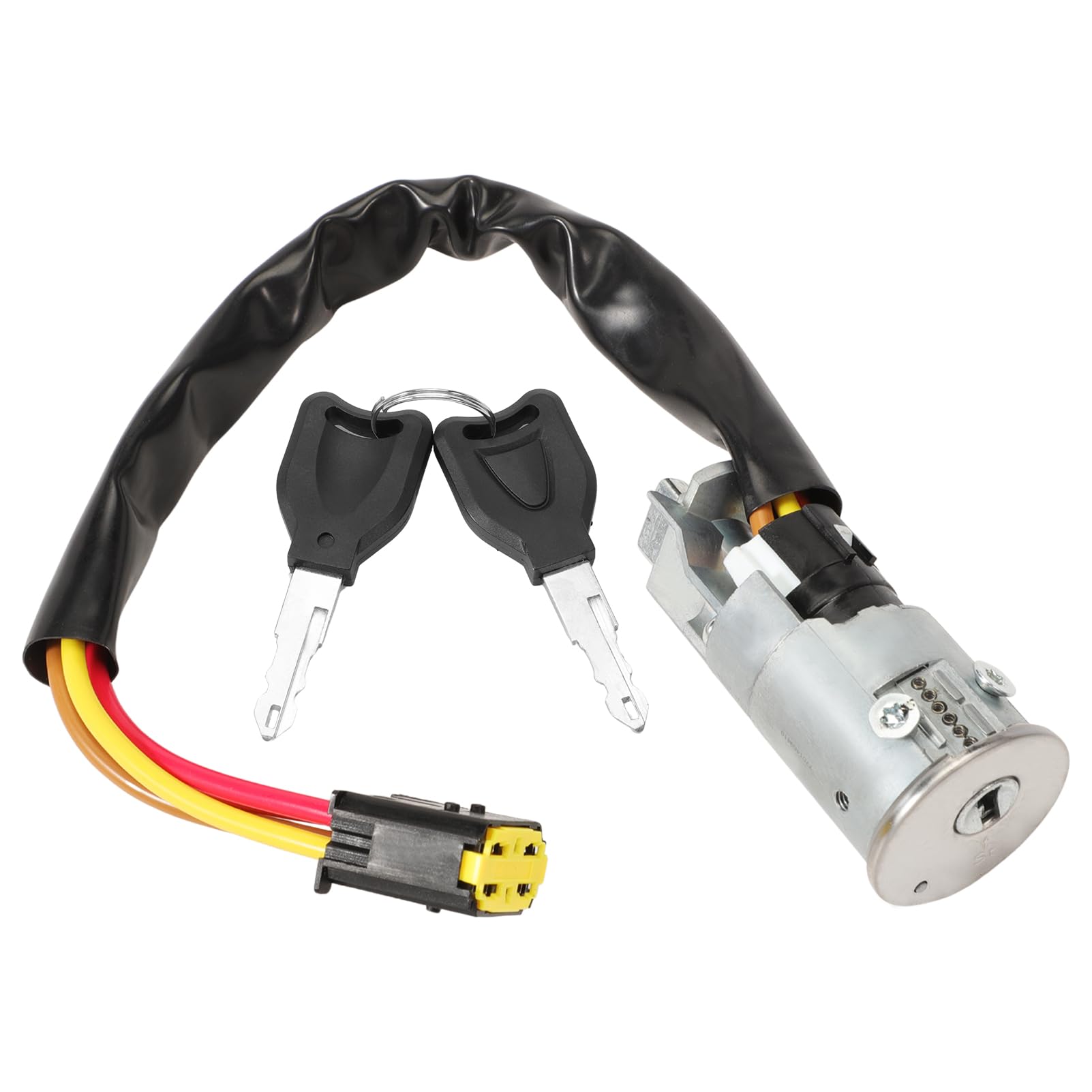 GRACEGALAXY Interruttore di Accensione Cilindro Serratura 2 Chiavi per Clio 2 Twingo 1 Scenic 1 Megane 1 Megane Scenic, Thalia Logan MCV Sandero 1995-2012 7701469419, 7701471220