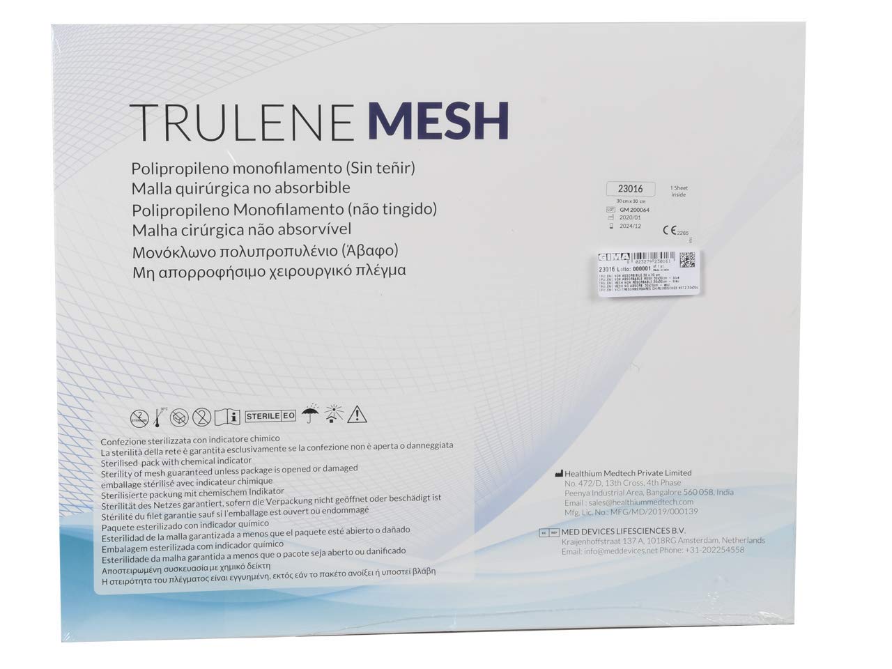 TRULENE NON ASSORBIBILE 30 x 30 cm - trasparente