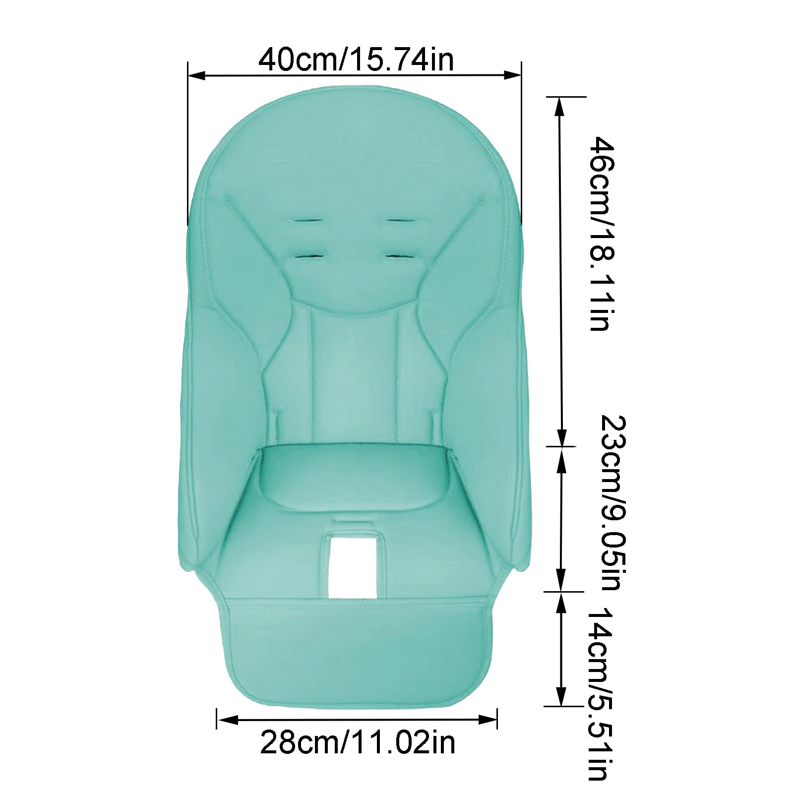 Funda Para Trona De Bebe Cojín De Asiento Para Silla Alta Para Bebé Cojín Para Silla De Bebe Funda Para Silla De Comedor Funda De Cojín Para Asiento De Alimentación De Cuero PU Cómoda Para Niños