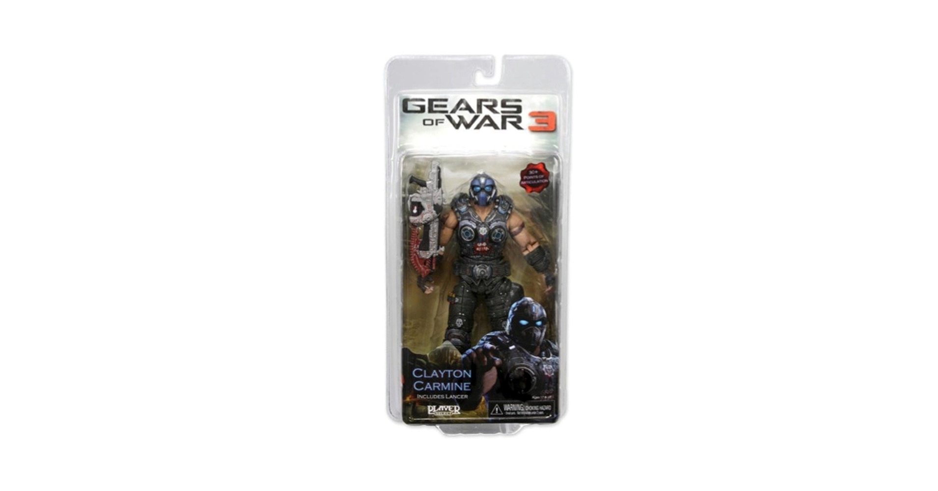 Gears of War 3 Clayton Carmine (Lancer付き Gears of War NECA 3 Series 1 Action Figure Clayton Carmine