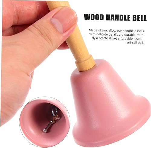 Miniatura 7 de Campana de mano de Navidad, 2 unidades, campanas de Navidad, campanas de llamada de restaurante musical, campana de mano, decoración blanca, vajilla