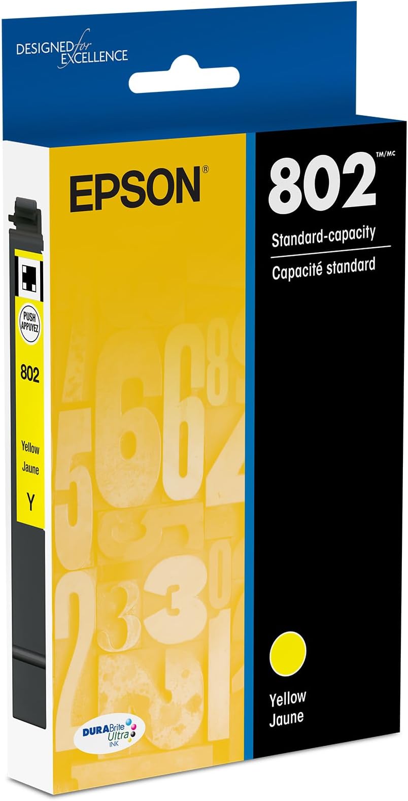 Epson T802420 DURABrite Ultra Yellow Standard Capacity Cartridge Ink